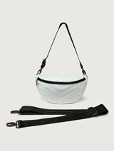 Little Runaway - White Patent/Black Hardware