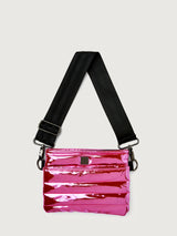 Bum Bag Crossbody - Hot Pink Mirror/ Black/ Black Web