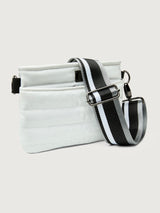 Bum Bag/ Crossbody "The Original" - White Patent/ Pewter/ Black/ White Web