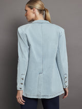 Beckett Denim Blazer - Skylight