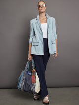 Beckett Denim Blazer - Skylight