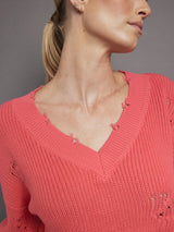 Syd Sweater - Neon Coral