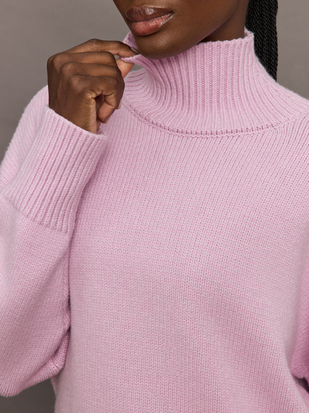 Elsa Turtleneck Sweater - Ballet Pink