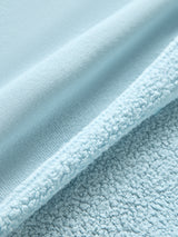 Off Shoulder Sweatshirt in French Terry - Sky Blue