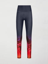 Palm Sunset Placement Legging - Palm Multi