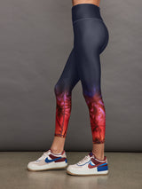 Palm Sunset Placement Legging - Palm Multi