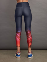 Palm Sunset Placement Legging - Palm Multi