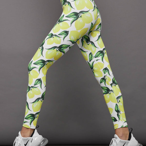 Lemon Printed Yoga Pants Fruit Pattern Green Yellow Leggings Women  Sportswear Fitness Activewear Gym Workout Apparel Dance Bottoms Plus Size -  Etsy