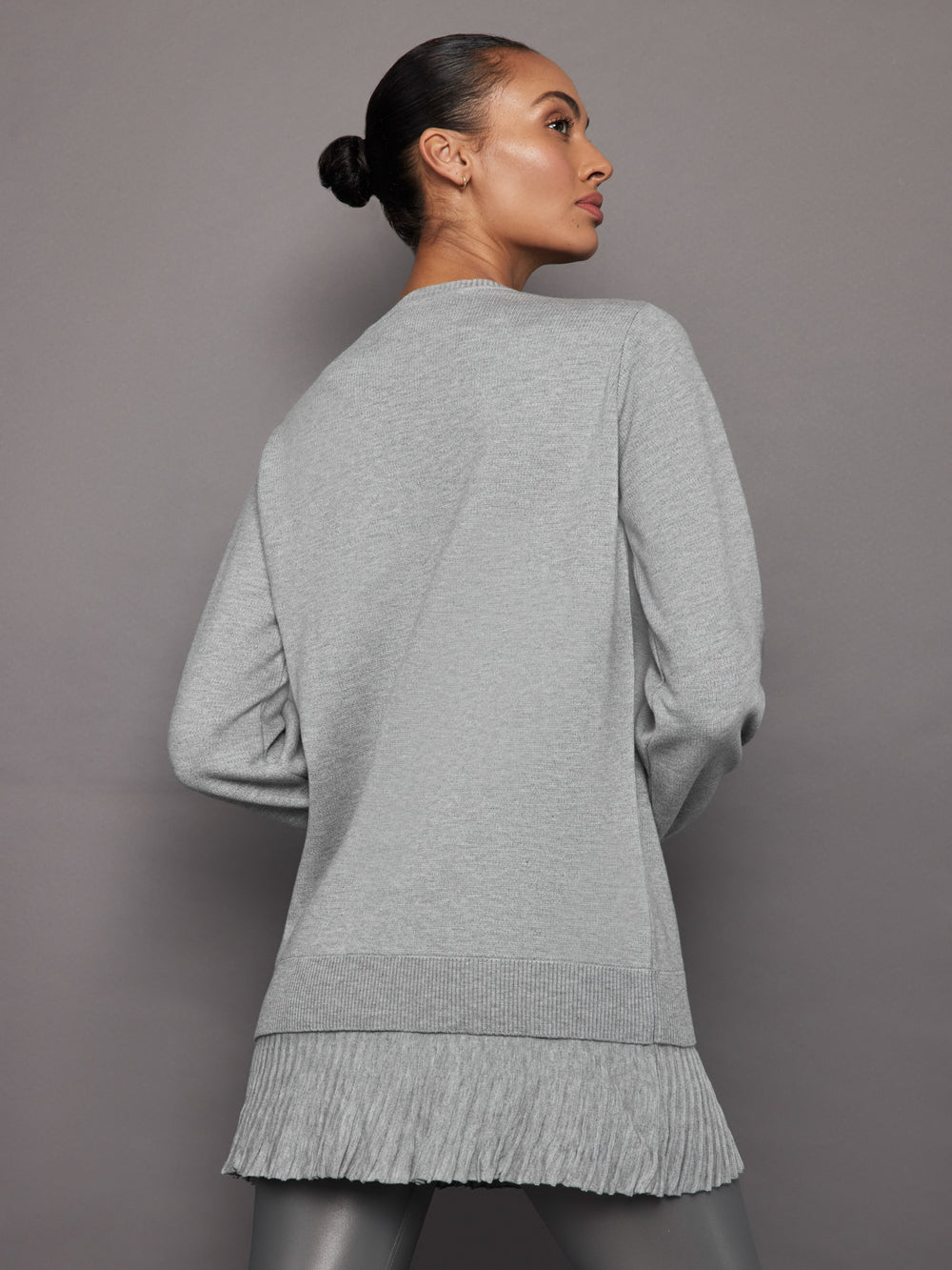 pleated sweatshirt dress Love Kuza Pleated Hem Sweatshirt Dress Love, Kuza