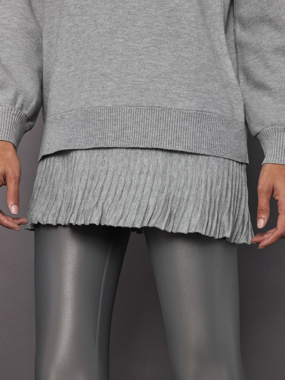 Leggings Sweatshirt Dress Grey Grey Sweater Dress With Pockets Medium Leggings Sweatshirt Dress Grey Grey Sweater Dress With Pockets Medium