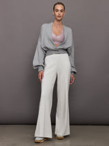 Nomia Cropped Cardigan - Heather Grey