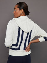 Kai Crochet Hoodie - White