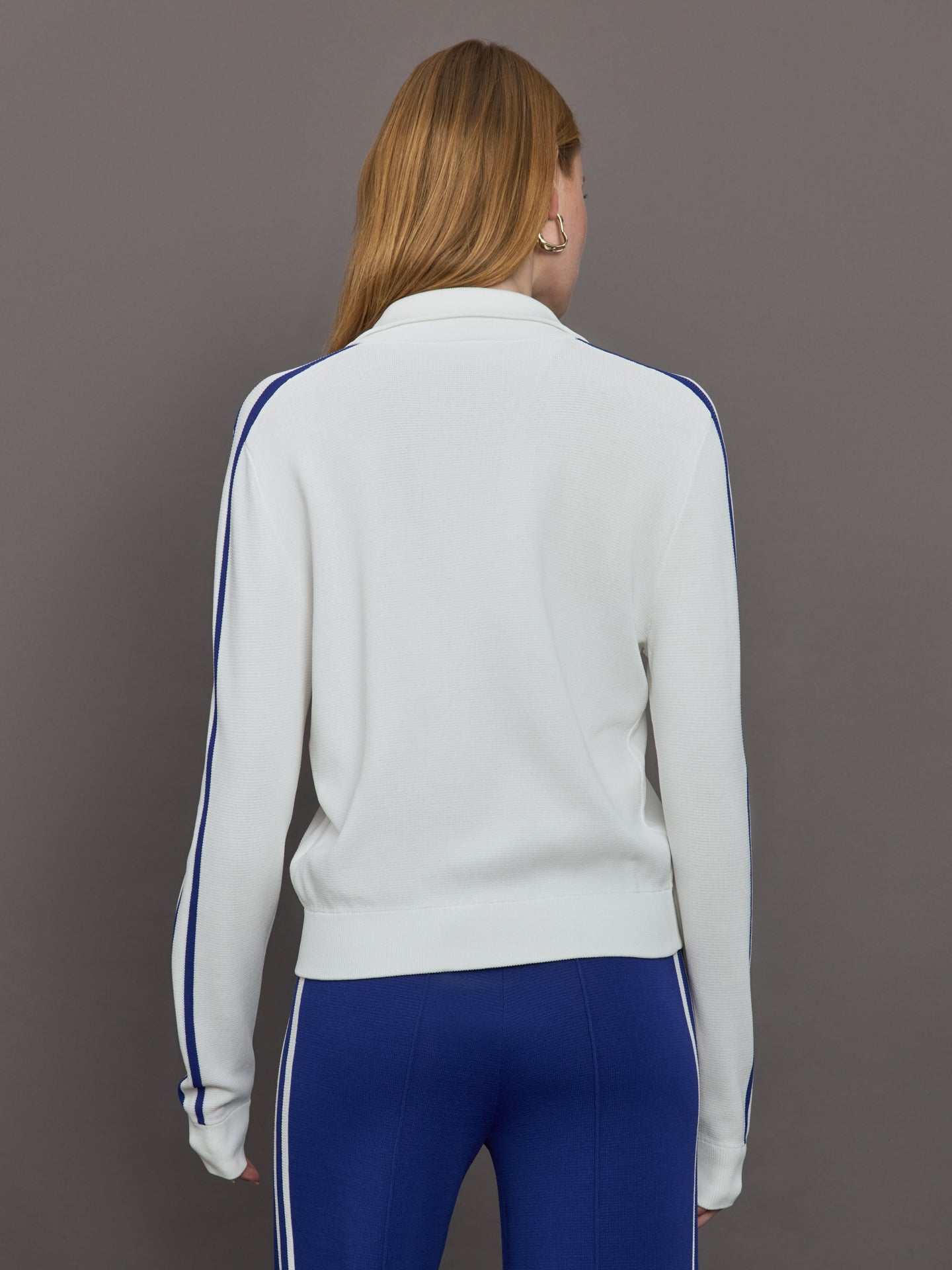 Carnaby Pari Zip Knit Jacket - White – Carbon38