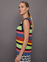 Wabi Sabi Nikko Knit Vest - Stripe