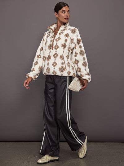 Harlow Fleece Pullover - Abstract