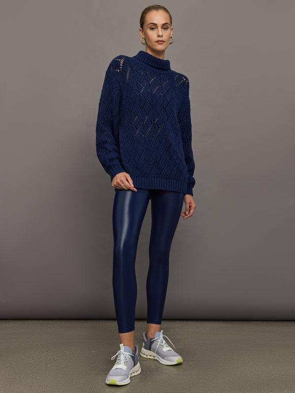 Clementine Knit Crew - Navy