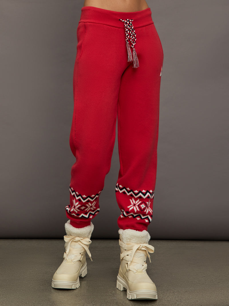 Keystone JoJo Knit Jogger - Red