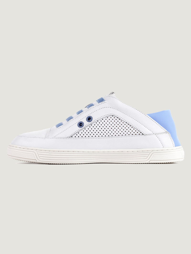 Low-Top Hybrid Slipper Sneaker - White And Blue