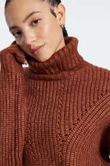 Rogan Cropped Knit - Smoked Paprika