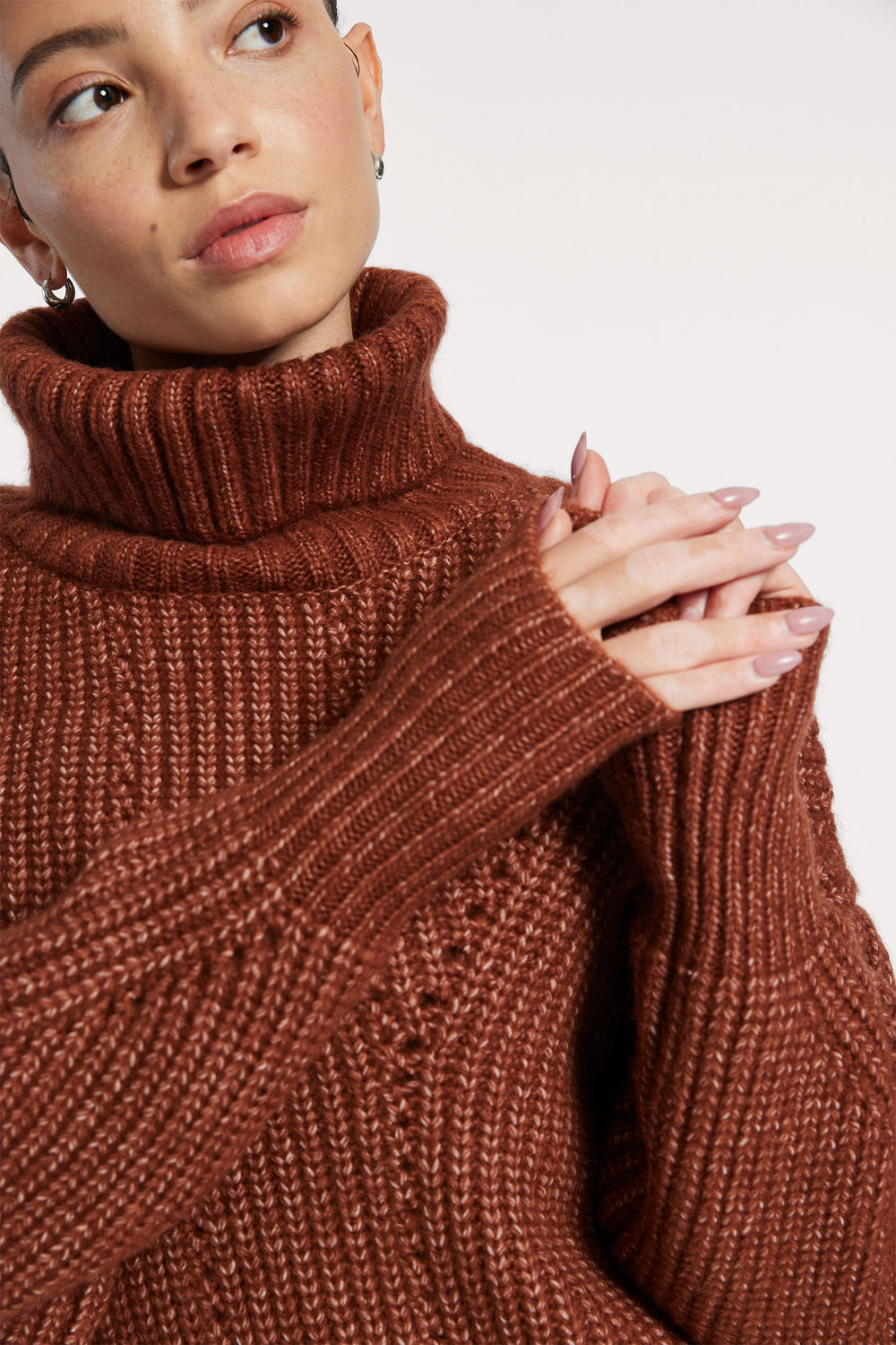 Rogan Cropped Knit - Smoked Paprika