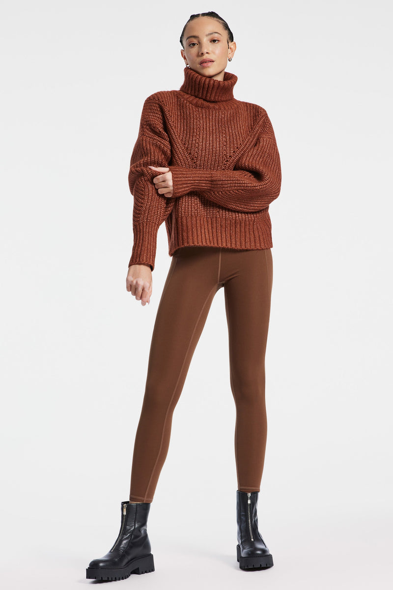 Rogan Cropped Knit - Smoked Paprika