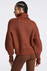 Rogan Cropped Knit - Smoked Paprika