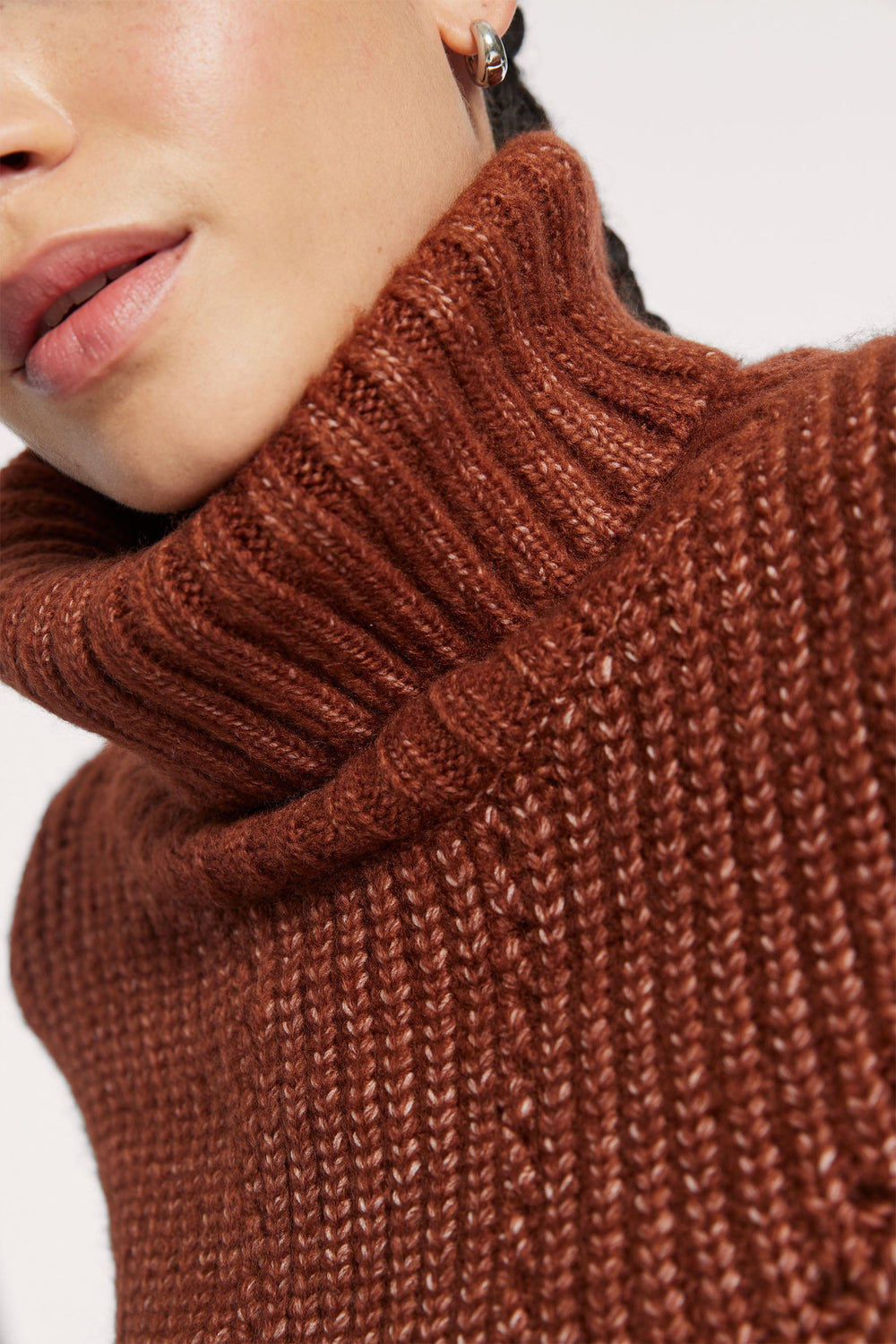 Rogan Cropped Knit - Smoked Paprika