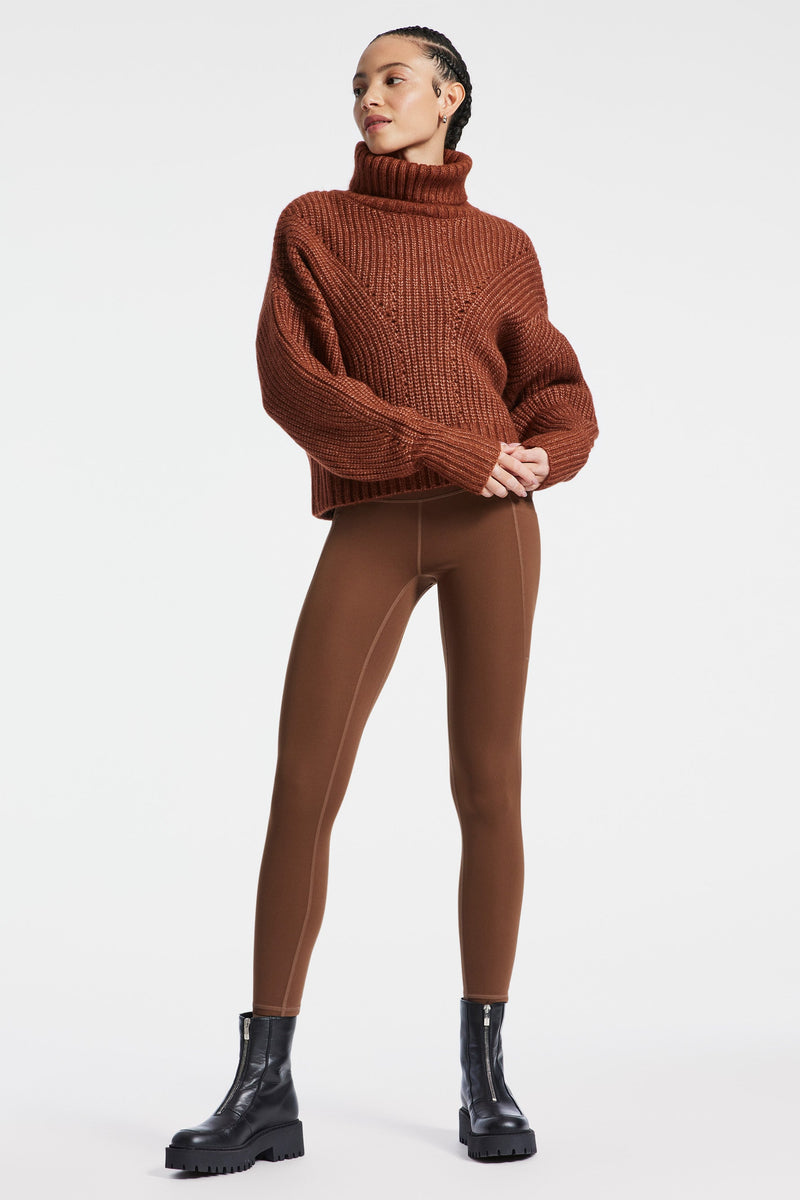 Rogan Cropped Knit - Smoked Paprika