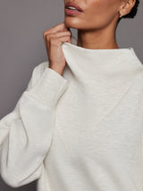 Modena Longline Sweat - Ivory Marl