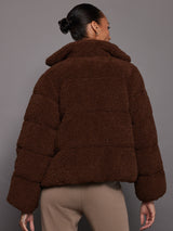 Wilkins Sherpa Puffer Jacket - Chestnut