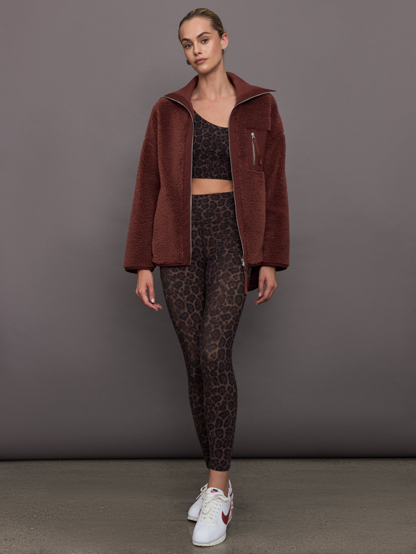 Myla Zip Through Jacket - Hot Chocolate (red) – Carbon38