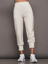 THE SLIM CUFF PANT 25" - IVORY MARL