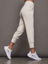 THE SLIM CUFF PANT 25" - IVORY MARL