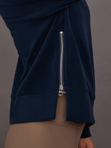 Horton Side Zip Midlayer - Dark Sapphire