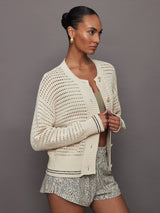 Kris Relaxed Fit Knit Jacket - Birch