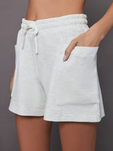 Isabella Mid Rise Short - Ivory Marl