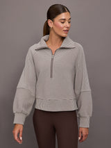 Milano Half Zip Sweat 2.0 - Cocoa Berry/Egret