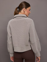 Milano Half Zip Sweat 2.0 - Cocoa Berry/Egret