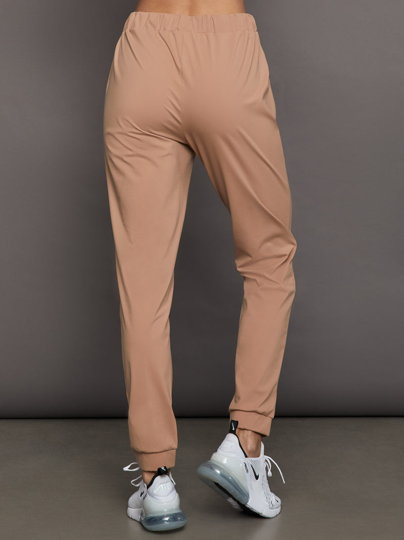 WARM UP TROUSERS - ALMOND