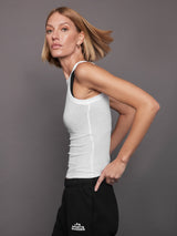 Rivington Ribbed Tank - White