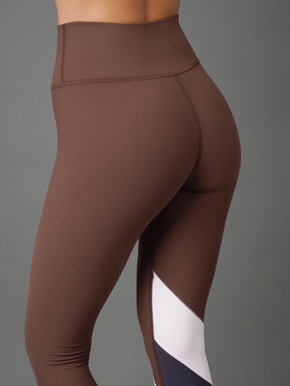 Colorblock Legging in Melt - Carafe/Navy Blazer/White