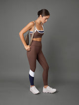 Double Layered Bra in Melt - Carafe/Navy/White Binding