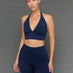Halter Bra in Diamond Compression - Navy Blazer