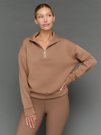 Half Zip Pullover in Interlock