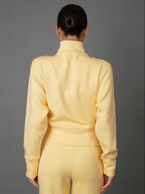 Full Zip Jacket in Interlock - Banana