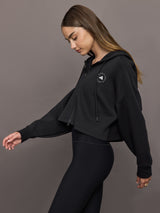 aSMC Sportswear Cropped Hoodie - Black