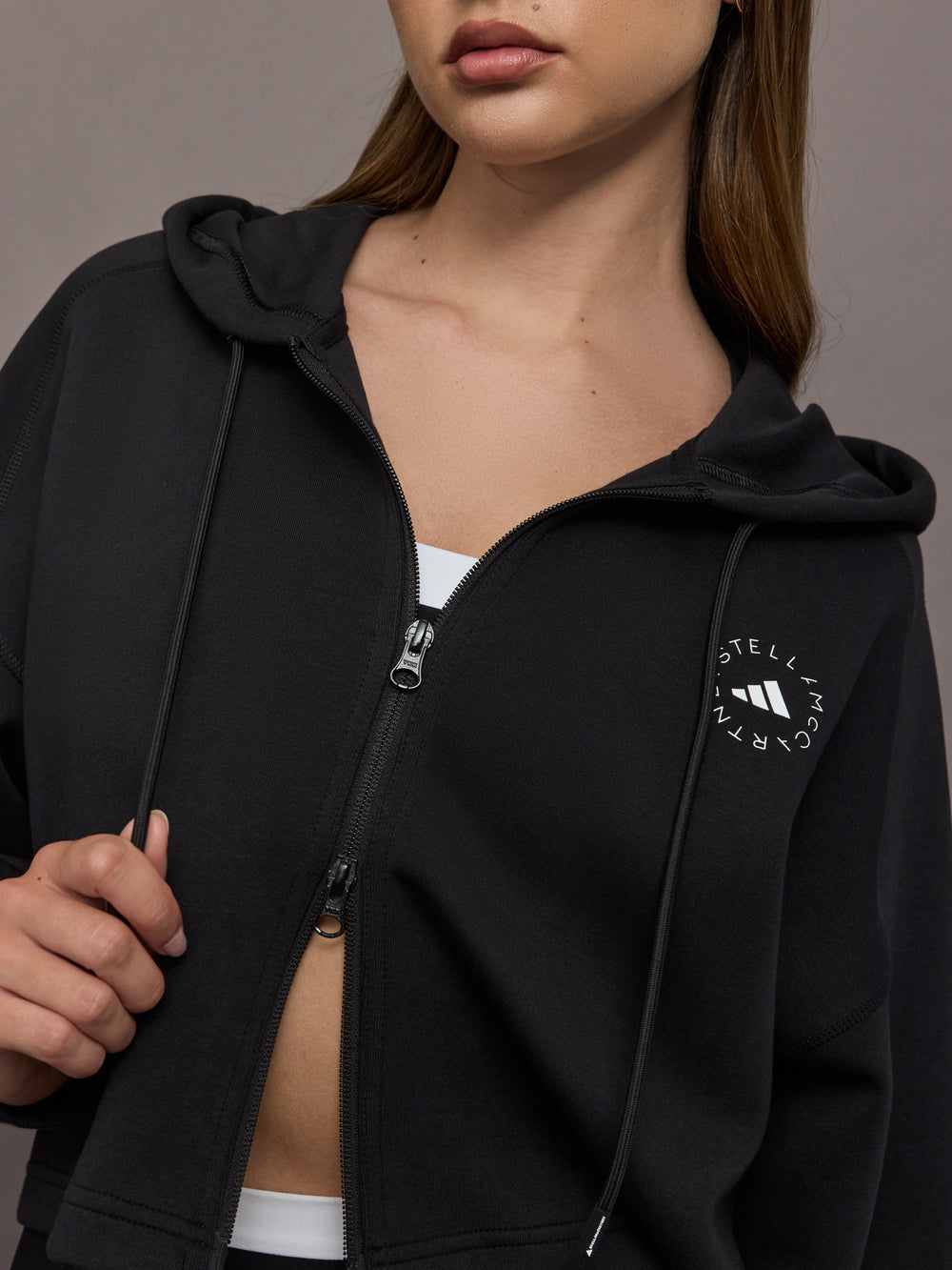 aSMC Sportswear Cropped Hoodie - Black