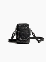 Micro Crosby Crossbody Bag - Black W Silver Hardware