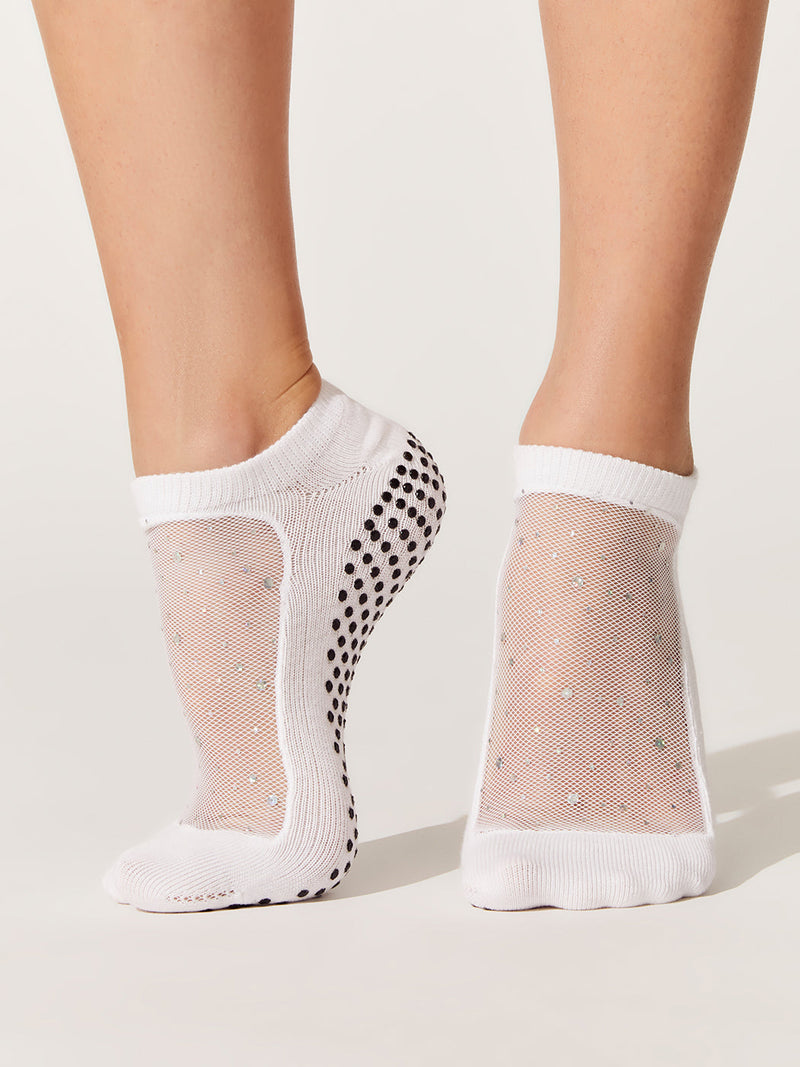 Star Cool Feet Socks - White