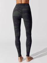 High-waist Vapor Legging - Black Camouflage